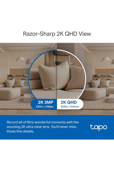 tapo TP-Link C220 2K QHD Pan/Tilt Indoor Security Camera