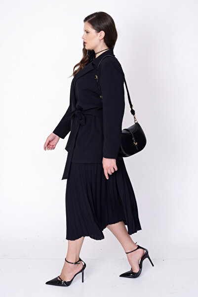 Büyük Moda Belted Blazer Jacket