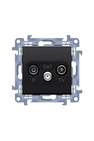 Other Mufă antenă SIMON10 negru mat RTVSAT