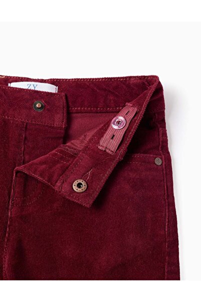 Ziddy Corduroy Trousers for Baby Boys, Red