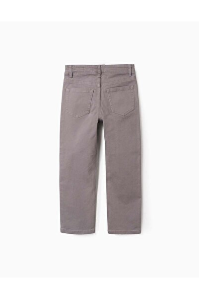 Ziddy Twill Trousers for Boys 'Slim Fit', Grey