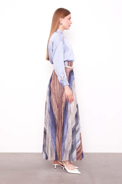 Levidor Синя спідниця з батиковим візерунком