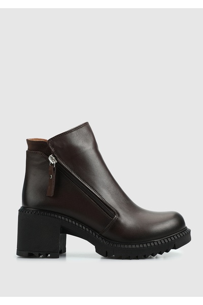 Provoq Brown Leather Women's Boots