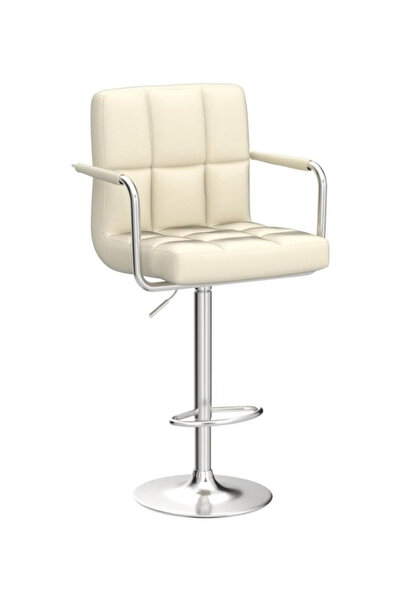 smart home كرسي بار دوار للمطابخ والمقاهي - تصميم عصري فاخر مع مسند ظهر قابل ...