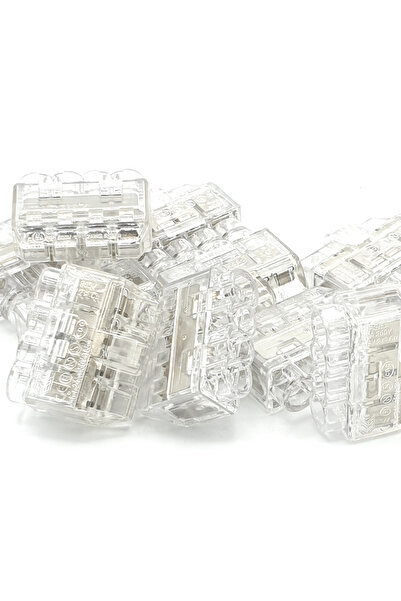 Other 10 buc. Conectori de cablu cu 4 terminale de prindere prin împingere, HelaCon Plus Mini