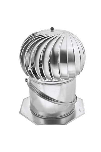 Other 500mm Chimney Cowl Base With Collar Stainless Steel Ventilation Rotowent with Adjustable Base