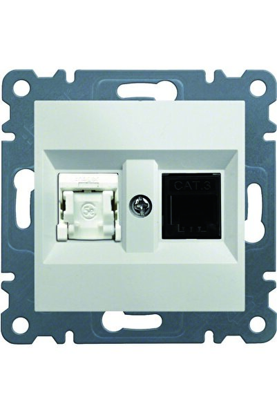 Other RJ1112 Priză RJ45 albă LUMINA