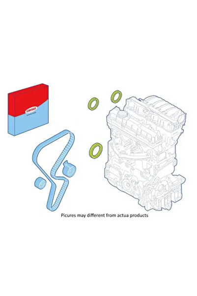 CORTECO Gasket Set Engine Shaft Seal With Guide Roller Citroen Berlingo / Ber...