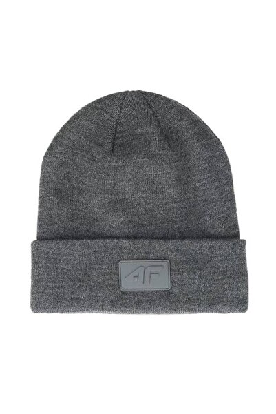 4F Unisex winter beanie U433 dark grey universal size