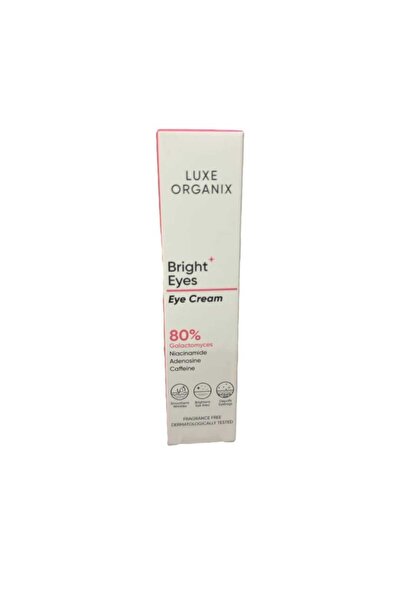 LUXE ORGANIX كريم برايت للعين يحتوي على 80% من الجلاكتوميسيز