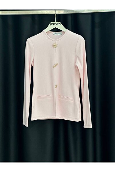 FioriModa Μακρυμάνικη μπλούζα με αξεσουάρ Drapeli Sun
