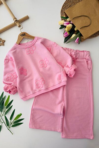 Minigimin Cicileri Set de 2 piese oversize pentru fetiță cu detalii de margar...