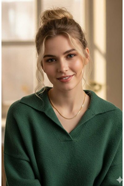 T-HAZEL Xupıng ezme çelik kolye gold aly