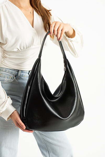 Berlin bags Geantă de umăr pentru femei SHABBY din piele moale, cu buzunar du...