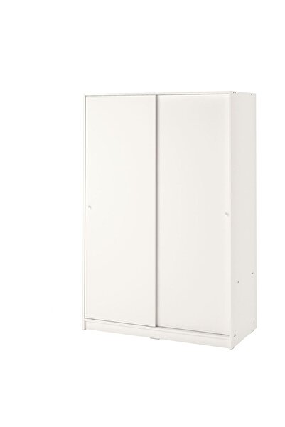 hobiurun Sürgü kapaklı gardırop, beyaz, 117x176 cm