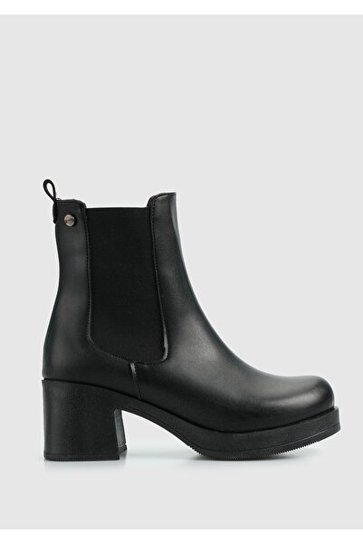 Provoq Μαύρο γυναικείο μποτάκι