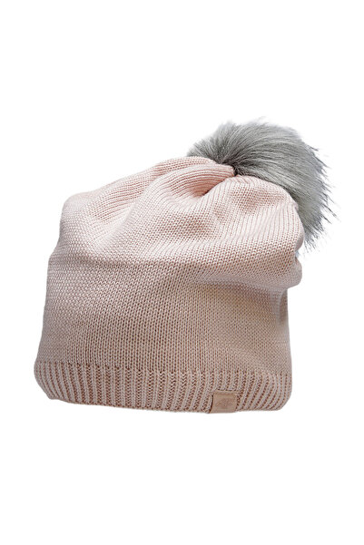 4F Women's Winter Cap with Pump Pink Logo