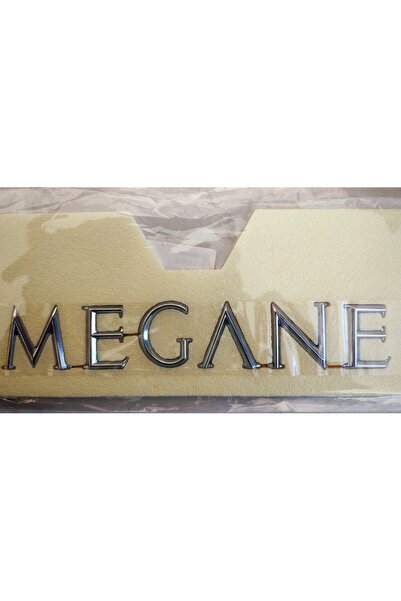 Renault Megane 2 Kasa Megane 2-II Arka Yazı Monogram (2003-2010) 3m 3D Bagaj ...