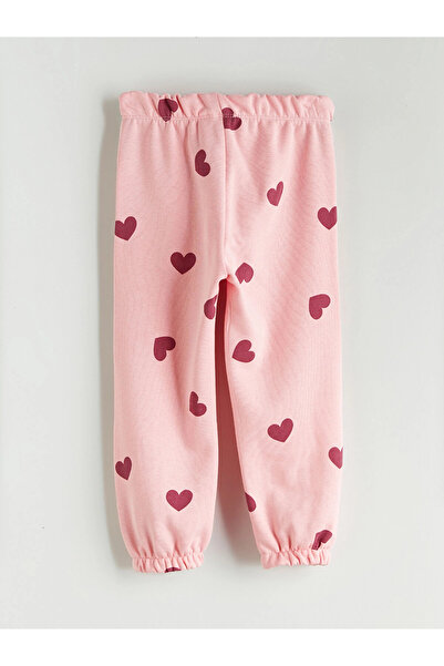 LC Waikiki LCW Kids Pembe Beli Lastikli Kız Çocuk Jogger Eşofman Alt