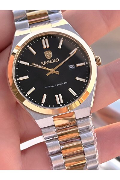 Raymond Special Steel Cord for Engagement and Grooms 2 Years Warranty 5 Atm Men's Wristwatch+Bracelet Rmd.27