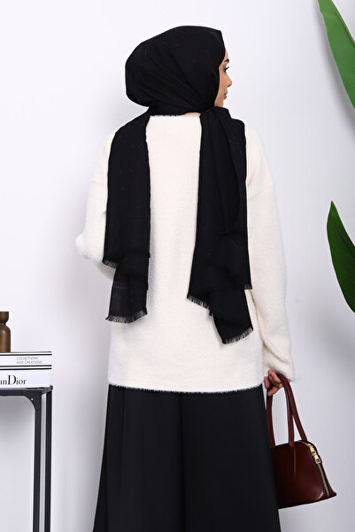 İmajButik Cream Heart Button Detailed Angora Soft Knitwear Cardigan