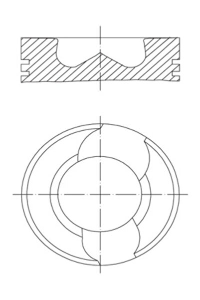 MAHLE Piston Pentru Cilindrul 5 Vw California T5 Camper/Multivan T5/Touareg