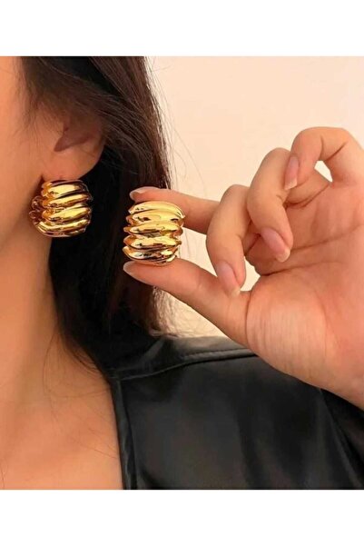 Bubbleatelier Özel seri cupps gold küpe