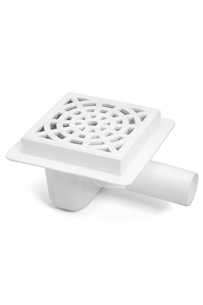 Other Grătar de sifon de podea alb 150x150mm, ieșire laterală 50mm