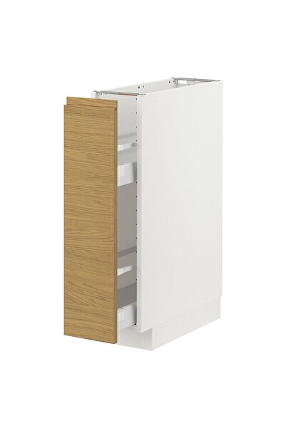 hobiurun Çekmeceli alt dolap, VOXTORP meşe görünümlü, 20x60 cm, 2 çekmeceli