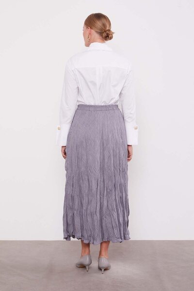 Levidor Anthracite Crinkled Model Skirt