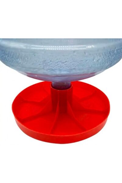 Golden cat Large Outdoor Poultry Water Dispenser Base, Weather-Resistant Plastic, Red