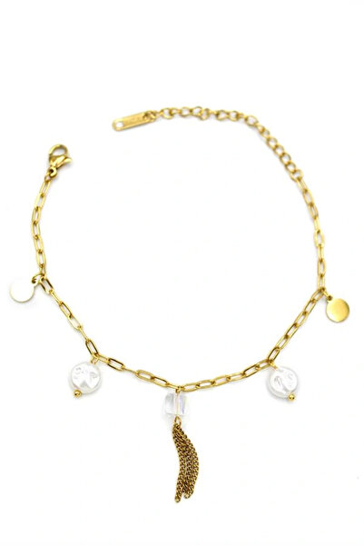 Royaleks سوار ليتا تريند اللؤلؤي - ذهبي