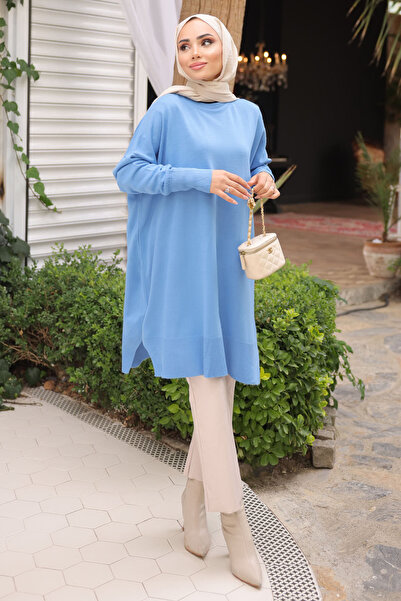 İmajButik سترة تريكو ميرسيريزد من إنديجو كولد سبيرينج