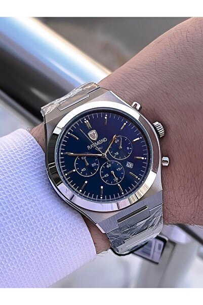 Raymond Special Steel Cord for Engagement and Grooms 2 Years Warranty 5 Atm Men's Wristwatch+Bracelet Rmd.17