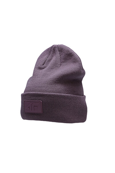 4F căciulă de iarnă drăguță, căciulă caldă din acril, violet și prună