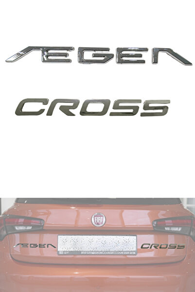 MEFAUTO Fiat Egea Uyumlu Egea Cross Arka Bagaj Yazı Arma