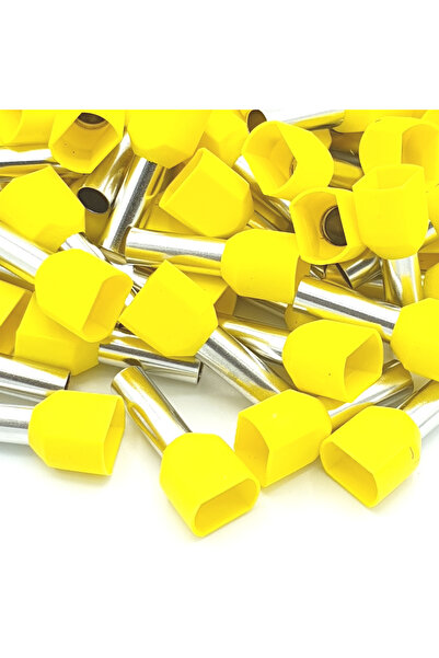 Other Terminal izolat pentru cablu, 100 buc., 6 mm, galben, cu dublă etanșare, sertizare