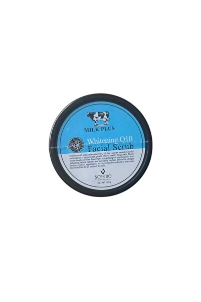 Scentio مقشر الوجه ميلك بلس لتبييض البشرة كيو 10 100 غرام
