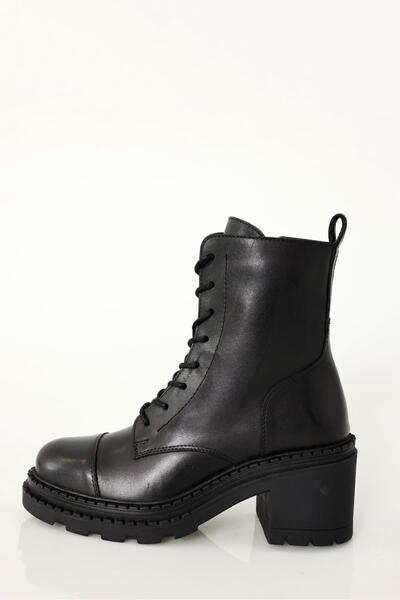 5in1Canpolat Black High-Top Boots 24428