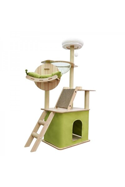 Golden cat Mekidulu Cat Tree - 150cm Cat Tower for Indoor Cats