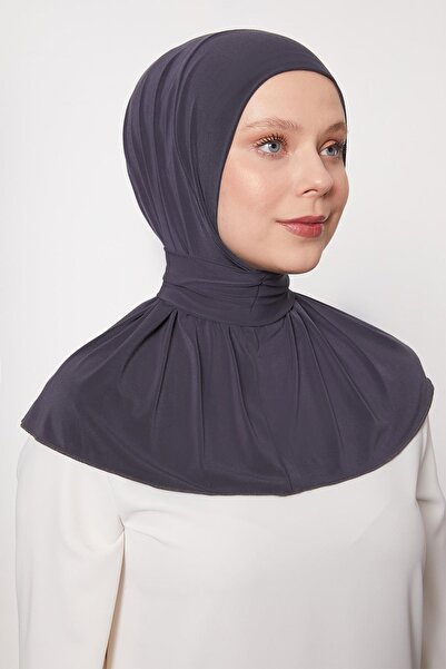 Levidor Anthracite Practical Sports Snap Shawl Bonnet