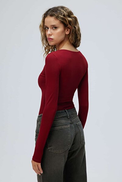 IAMNOTBASIC Candice Üst - Bordo