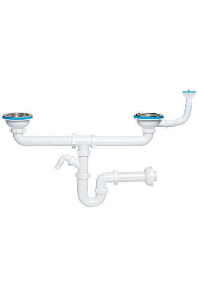 Other Sifon dublu tubular pentru chiuvetă de 115 mm, admisie pentru mașina de...