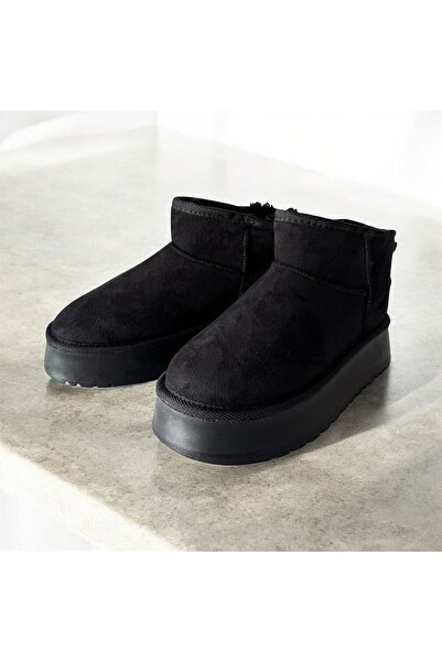 FURIA SHOES PLATFORM TÜYLÜ KADIN SÜET BOT