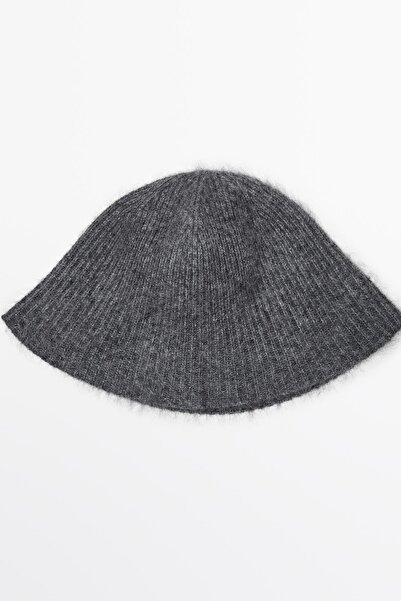 Massimo Dutti Kaşmir karışımlı balıkçı şapkası