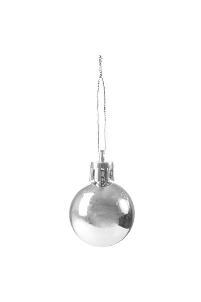 SERSIMO Christmas bauble set, 30 pieces, 3 models, 3cm, silver
