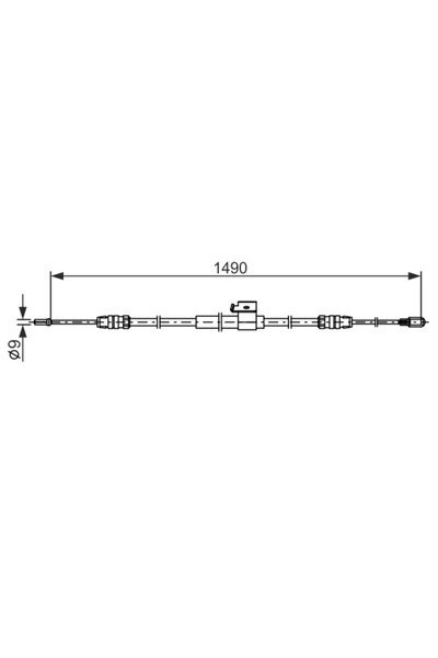 Bosch Cablu Frana De Parcare Ford Transit V363 Bus/Transit V363 Caroserie/Tra...