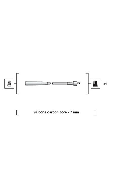 MAGNETI MARELLI Set Cablaj Aprinder Fso Polonez 3