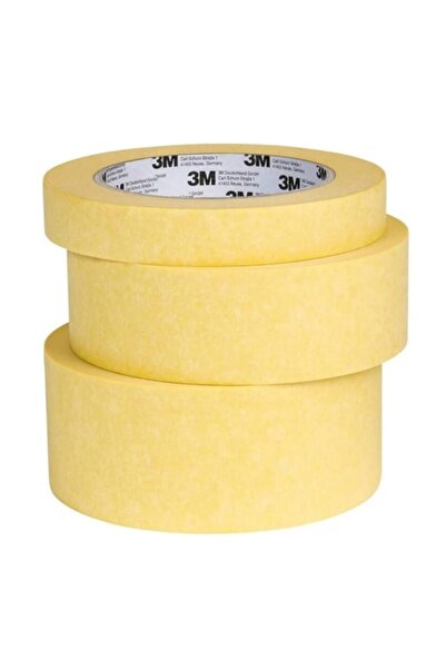 3M Bandă adezivă de mascare 19/38/50 mm x 50 metri, pentru mascare, set de 3 bucăți