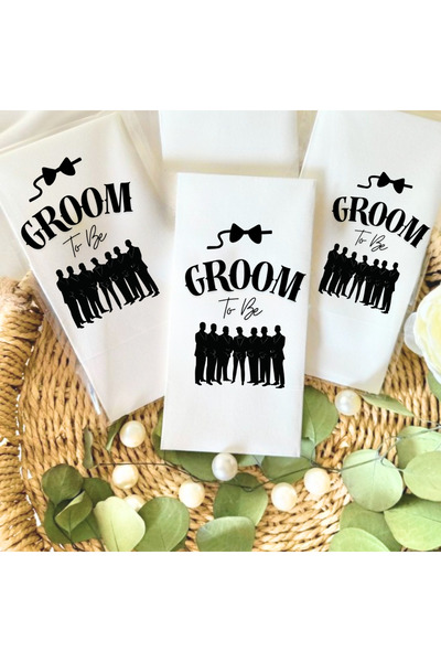 Lion Baskı ve Organizasyon Groom to be baskılı peçete 20 adet
